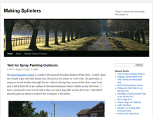 Tablet Screenshot of makingsplinters.com